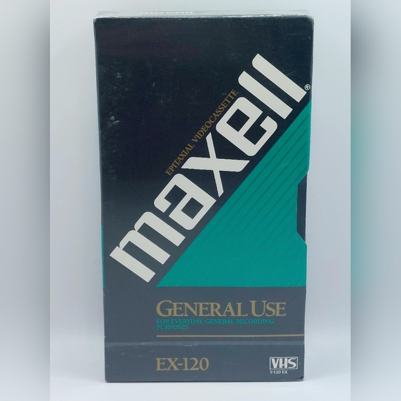 Maxell VHS‎ Tape EX-120 High Quality General Use T-120, 6 Hours - Picture 1 of 3